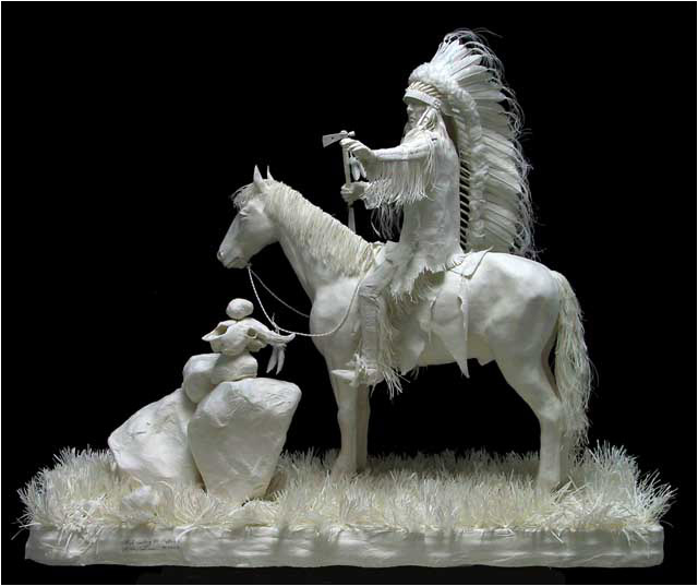 allen eckman art 15 Невероятные скульптуры, вылитые из бумаги